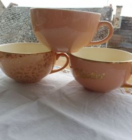 Ensemble tasses Villeroy et Boch rose
