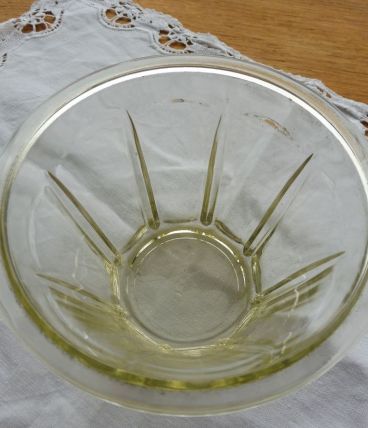 Pot confiture verre épais ancien