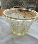 Pot confiture verre épais ancien