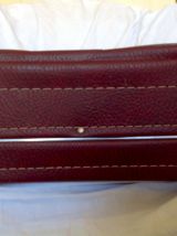 valise skaî bordeaux vintage