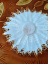 Plat rond floral Sarreguemines vintage