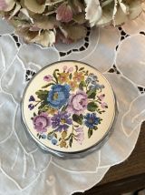 Bonbonnière en verre ciselé - Boîte/Pot -Vintage