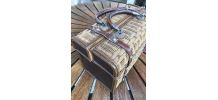 Panier voyage cuir et osier 