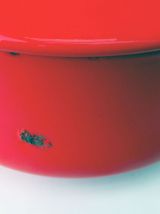 Soupière vintage émaillée rouge design | Dansk Kobenstyle