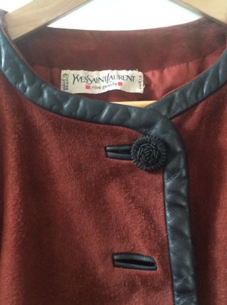 Blouson en daim YVES SAINT LAURENT (38/40)