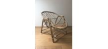 Fauteuil Corbeille rotin