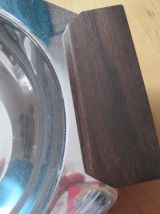 Plat en inox art déco