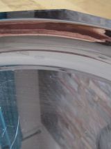 Plat en inox art déco