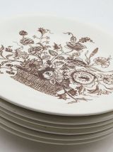 Lot de 6 assiettes Longchamp 