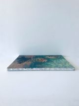 Huile sur toile vintage, scène à la campagne
