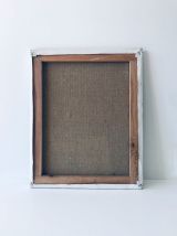 Huile sur toile vintage, scène à la campagne