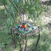 CHAISE FER FORGE CERAMIQUE VALLAURIS