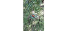 CHAISE FER FORGE CERAMIQUE VALLAURIS
