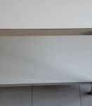 Table formica deux plateau pieds compas 60's vintage