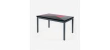 Table à manger 4/6 personnes design en bois massif coloré
