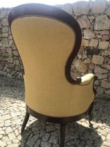 Fauteuil Louis-Philippe 1er avec repose pied