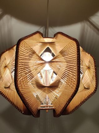 Suspension bois et fil scandinave