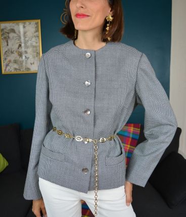 Veste pied de poule