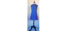 Robe bleue 60's  marque HEKO le signe de Paris