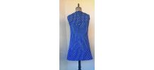 Robe bleue 60's  marque HEKO le signe de Paris