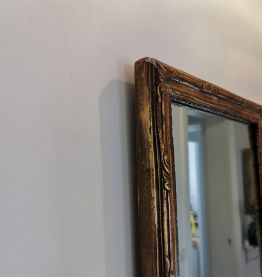 Miroir doré à la feuille d'or 