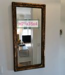 Miroir doré à la feuille d'or 