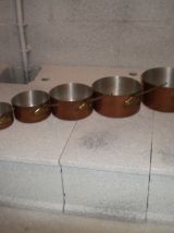 Cuivres (lot ou à l'unité) dont 1 gaufrier en fonte