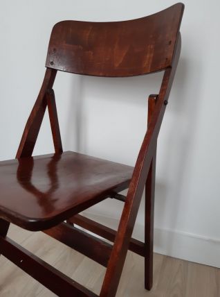Lot de 2 chaises pliantes en bois