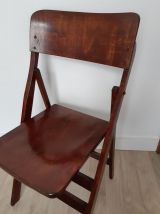 Lot de 2 chaises pliantes en bois