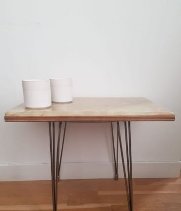 Table basse onyx et metal