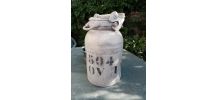 Bidon de lait ancien en  alu  30à33 litres hauteur 48 cm 