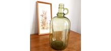 Bonbonne, bouteille vintage verte. 2 L