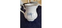 Service café porcelaineMitterteich numéroté blanc bleu 