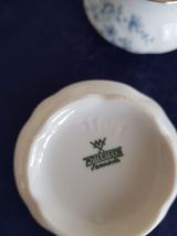 Service café porcelaineMitterteich numéroté blanc bleu 