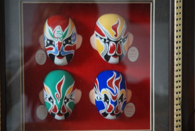 Cadre Art chinois masques