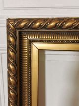 Grand Cadre miroir époque XXeme feuille d'or