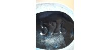 vase  disign 1960 signe 29x16 