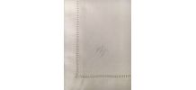Nappe lin blanche et 6 serviettes lin monogrammées 1,92m x1,