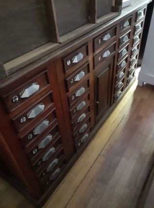 Splendide ancien meuble de métier 