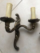 3 appliques en bronze style Louis XV
