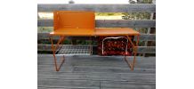 Table pliante meuble de cuisine de camping orange