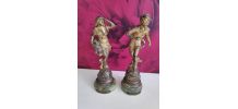 statuettes "le sauveteur" et "l'épave" par Auguste Moreau