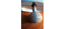 petit lampe de chevet  pied terre cuite vernisser 1970 avec 