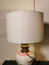 Lampe à pétrole décors Moustiers 