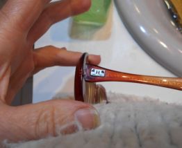 MONTURE DE LUNETTES JEAN  LEMPEREUR VINTAGE MARRON PRUNE