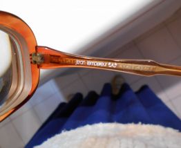 MONTURE DE LUNETTES JEAN  LEMPEREUR VINTAGE MARRON PRUNE