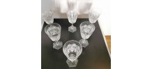 6 verres en cristal gravé Saint Louis