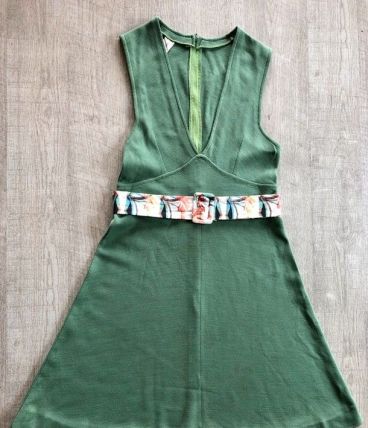 Robe vert amande vintage