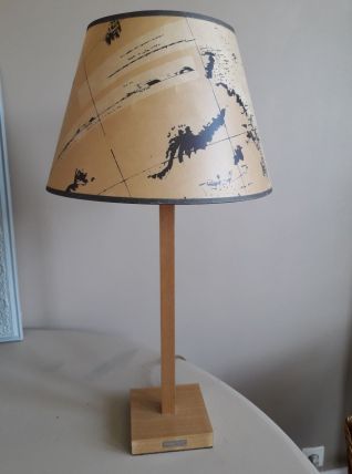 Lampe abat-jour planisphère