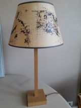 Lampe abat-jour planisphère